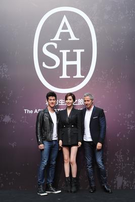 左起：李治廷先生、李多海小姐、<br />ASH品牌設(shè)計(jì)師Patrick Ithier先生
