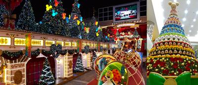 海港城與香港迪士尼樂園攜手為大家送上一個華麗圣誕舞會，更于海港城海運大廈大堂中央設(shè)置以超過200個不同迪士尼公仔組成的16尺高巨型圣誕樹。